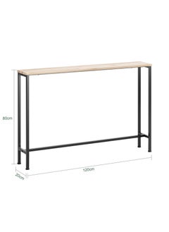 SoBuy (UAE STOCK) SoBuy FSB19-XL-Z Console Table Hall Table Side Table  Living Room Sofa Table, W120 x D20 x H80cm  - Image 4