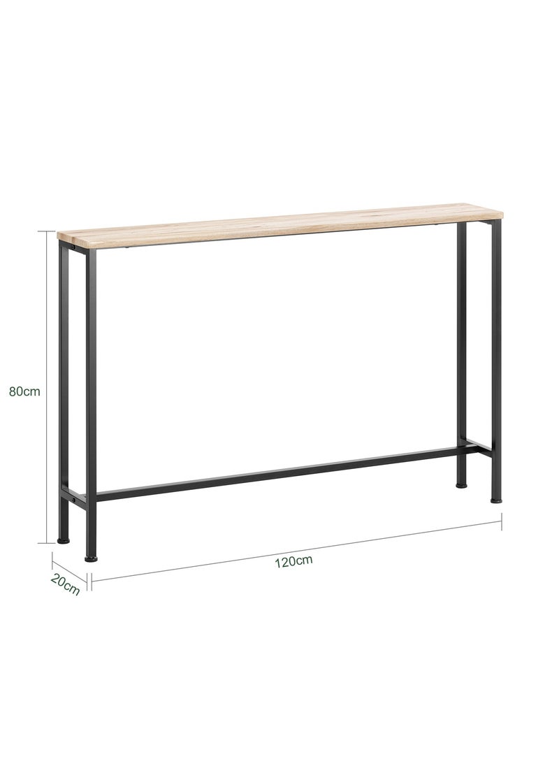 SoBuy - (UAE STOCK) SoBuy FSB19-XL-Z Console Table Hall Table Side Table  Living Room Sofa Table, W120 x D20 x H80cm - Image 1