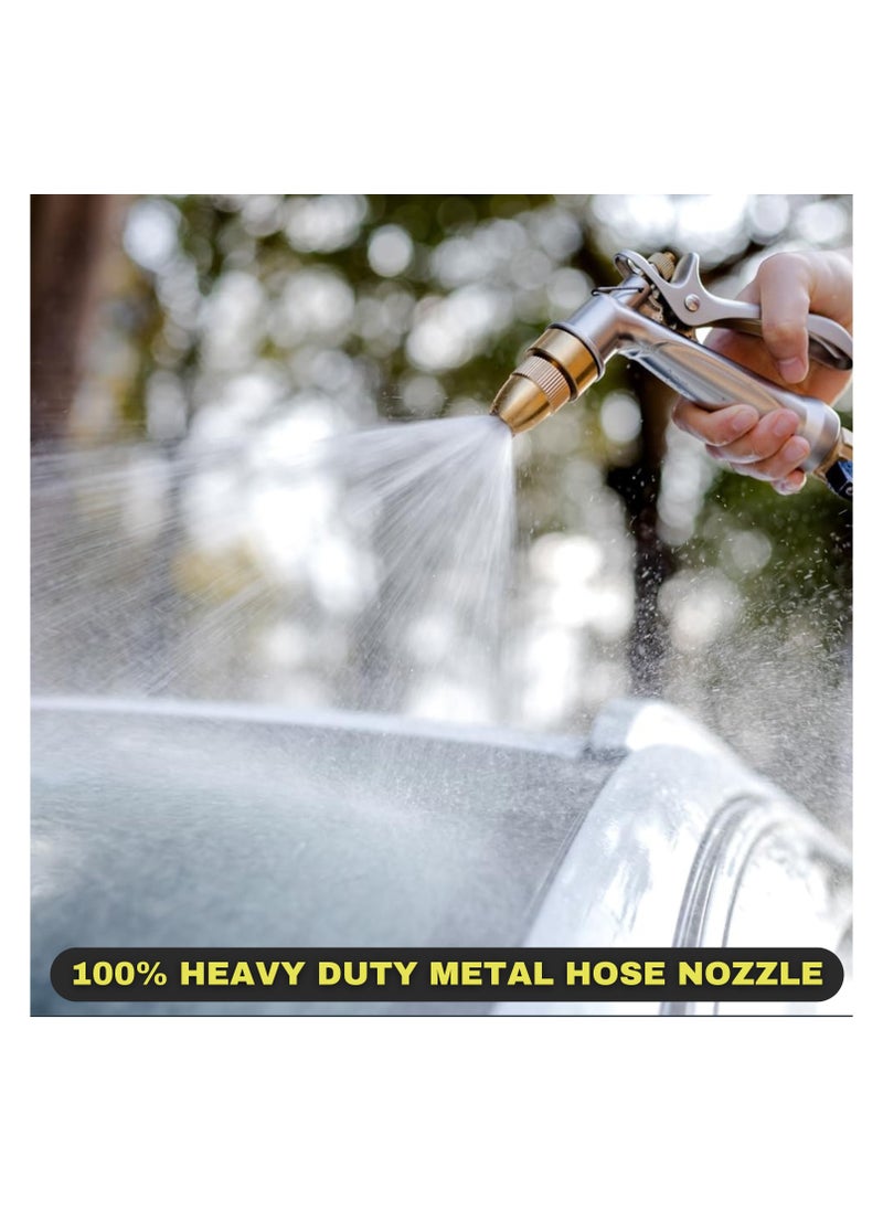 Heavy Duty Metal Hose Nozzle, High Pressure Water Spray Gun with Full Brass Nozzle, 4 Patterns, Rear Trigger Design, for Garden Hose, Car Wash, Watering Plants, Dog Showering. - pzsku/Z01CCC2ADF11D74E9A1FDZ/45/_/1740742867/1ef12c40-ec7b-4596-a398-619aa86254a1