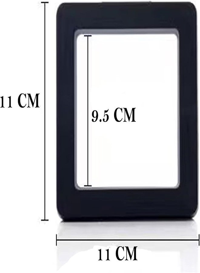 KRIVTEJ Floating Jewelry Display Frame Box | 3D Suspended Ring, Earring & Coin Showcase Case | Transparent Membrane Storage Display for Home & Shop (PACK OF 15) - Image 2