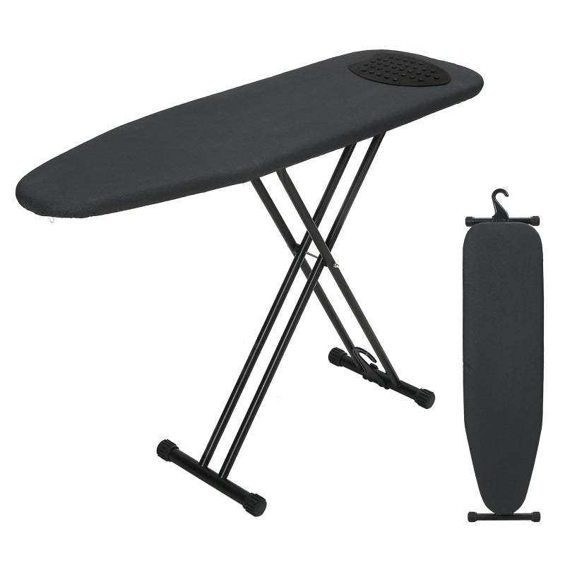 RAINHOL Ironing Board Full Size 54x14, RAINHOL Heavy Duty Iron Board with Thick Padded Cover, Height Adjustable Ironing Boards with Smart Hanger, Heat-Resistant Silicone Pad Iron Rest - Image 1
