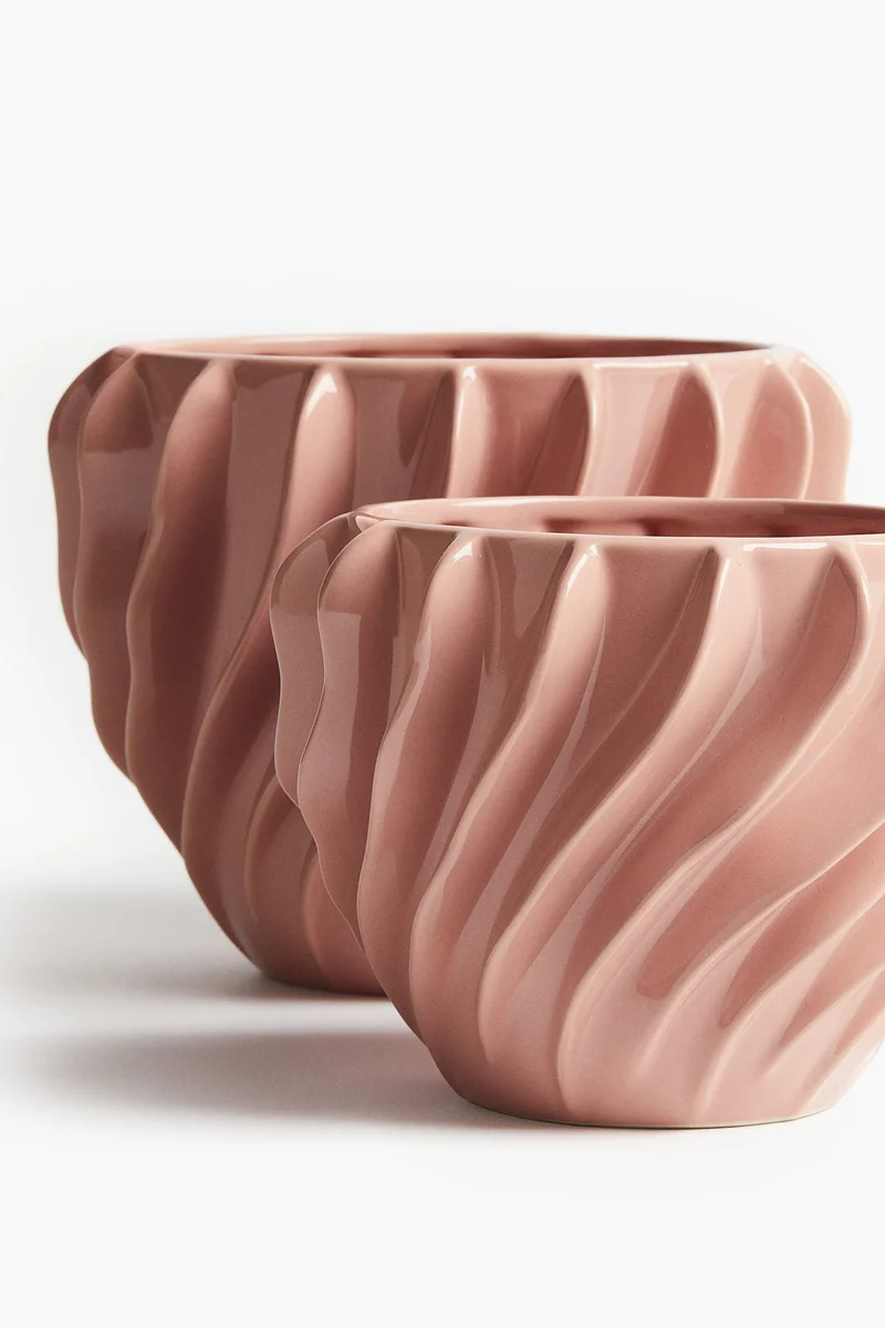 H&M Stoneware plant pot
