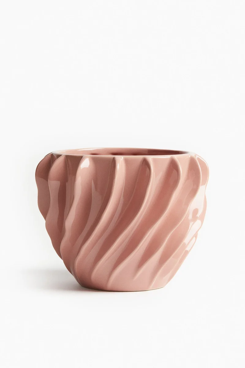 H&M Stoneware plant pot