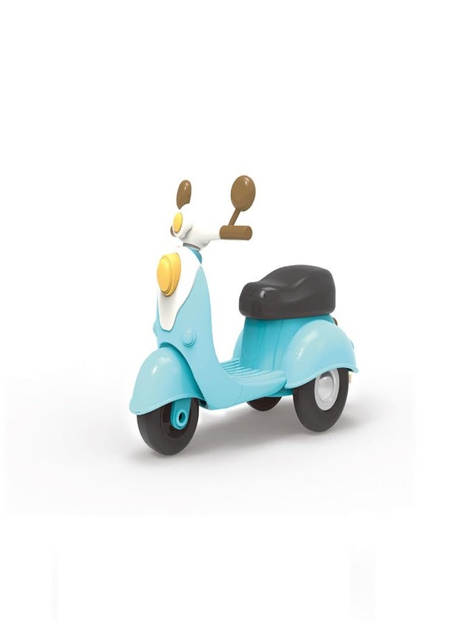 Spiaty Cute Little Scooter Toy, Blue, Kids Toy and Home Decoration, Miniature Motorcycle Figurine, Gift Ready - Image 1