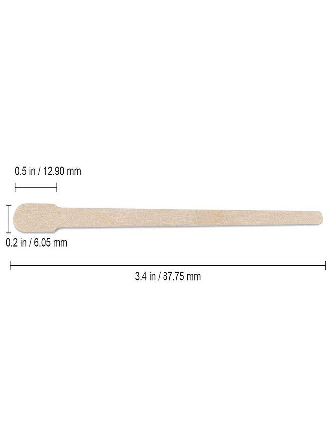 Pana Beauticom 1000pcs Small Waxing Spatula Wood Applicator Sticks Spoon Shaped For Facial Hair Removal - Image 2