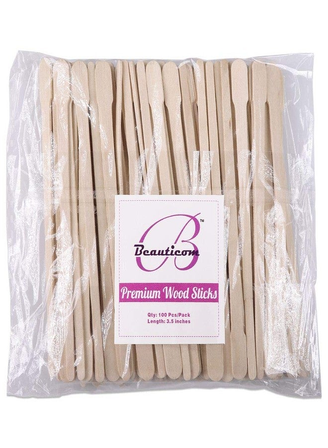 Pana Beauticom 1000pcs Small Waxing Spatula Wood Applicator Sticks Spoon Shaped For Facial Hair Removal - Image 5