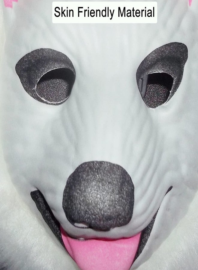 Avirons Dog Face Mask|Animal Face Mask for Kids & Adults|Holi Party Mask|School Fancy Dress Mask|Mask for Birthday Theme Party|Bachelor Party|Kids Plays Mask|Mask For Return gifts (Rubber Form Mask) - Image 3