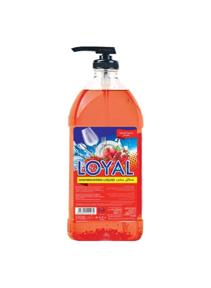 لويال سائل غسيل الأطباق من لويال برائحة الفراولة والرمان - 2 لتر - Image 1