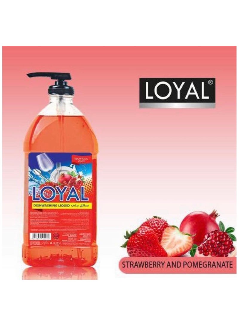 لويال سائل غسيل الأطباق من لويال برائحة الفراولة والرمان - 2 لتر - Image 3