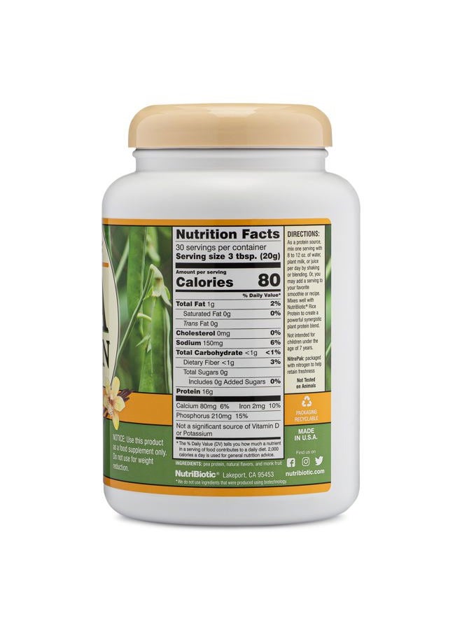 Nutribiotic - Vegan Pea Protein Powder Vanilla 1.31 Lbs. - Image 3