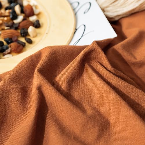 Houseri King Pumpkin Colored Comforter Set Terracotta Rust Bedding King Size Caramel Brown Comforters Warm Soft Comfy 3 Piece Breathable Durable Dusty Burnt Orange Country Style Bed Quilt Blanket King - Image 5