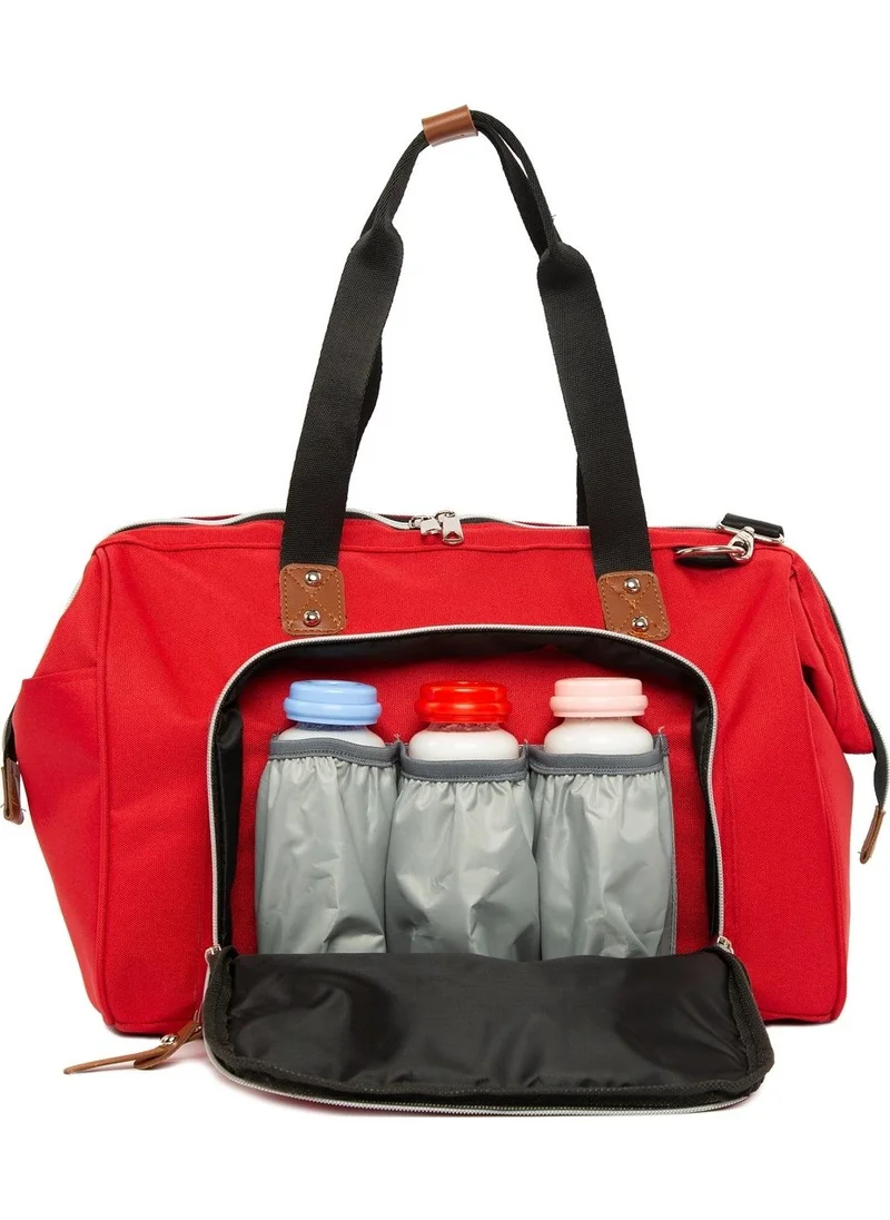 باجموري Red Hanging Mother Baby Care Bag