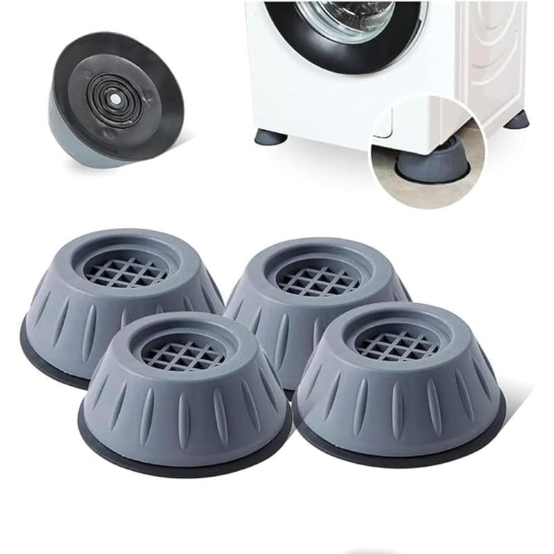 Generic Anti Vibration Pads for Washing Machine with Suction Cup – Noise Cancelling Washer Dryer Feet Pads, Furniture Lifting Base, Anti-Slip Shock Absorber Pads (4 Pcs, Big Size)  - Image 1