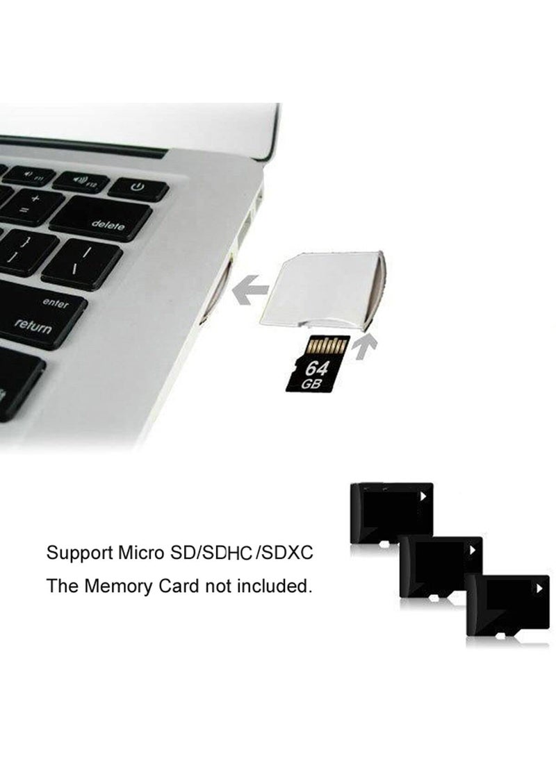 Cablecc cablecc Micro SD TF to SD Card Kit Mini Adaptor for Extra Storage Air/Pro/Retina White  - Image 4