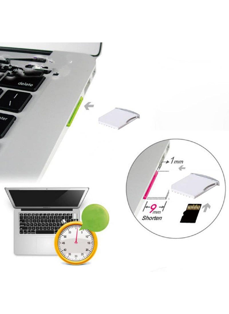 Cablecc cablecc Micro SD TF to SD Card Kit Mini Adaptor for Extra Storage Air/Pro/Retina White  - Image 5