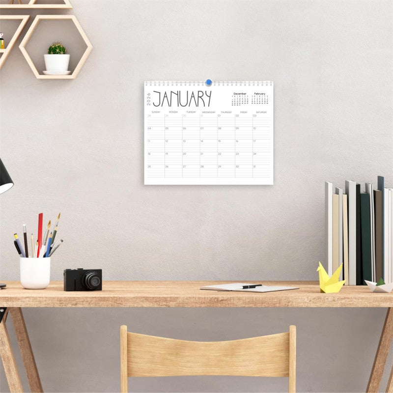 Daily Planner: 2-In-1 Desktop & Wall Design - Thick Acid-Free Lignin-Free Material Smooth Matte Surface for Office Academic Employee Teacher Student Use - Image 3