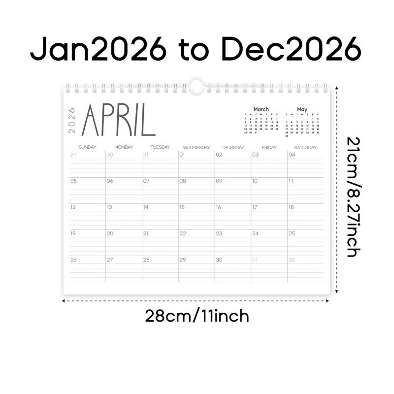 Daily Planner: 2-In-1 Desktop & Wall Design - Thick Acid-Free Lignin-Free Material Smooth Matte Surface for Office Academic Employee Teacher Student Use - Image 4
