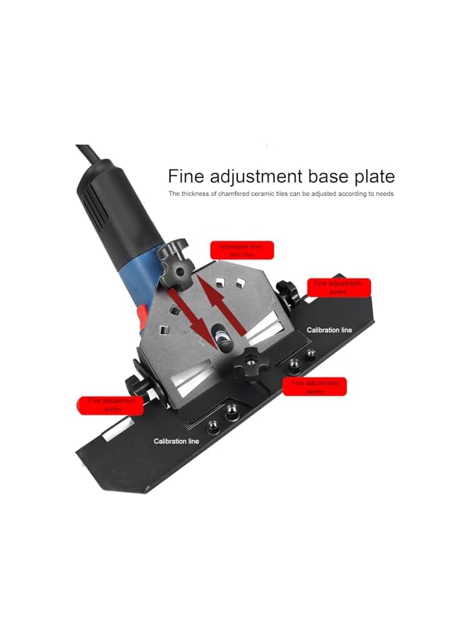 PROMASS 45 Degree Tile Chamfering Machine for 115 125 Angle Grinder, Tile Chamfering Machine Efficient Chamfering Compact Stable, Desktop Tile Tool Ceramic Tile Chamfering Device  - Image 5