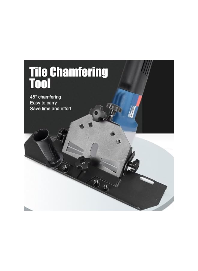 PROMASS 45 Degree Tile Chamfering Machine for 115 125 Angle Grinder, Tile Chamfering Machine Efficient Chamfering Compact Stable, Desktop Tile Tool Ceramic Tile Chamfering Device  - Image 2