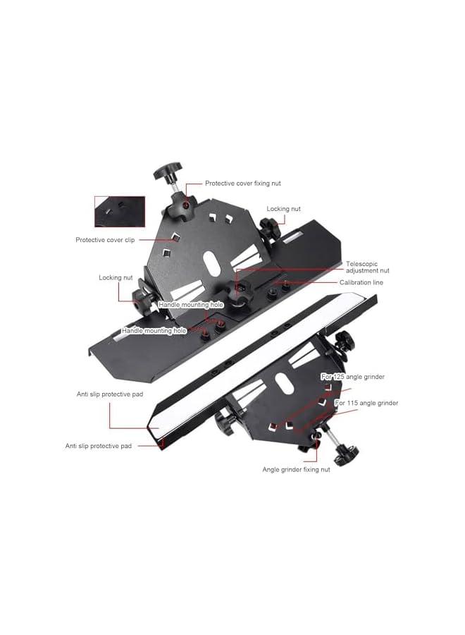 PROMASS 45 Degree Tile Chamfering Machine for 115 125 Angle Grinder, Tile Chamfering Machine Efficient Chamfering Compact Stable, Desktop Tile Tool Ceramic Tile Chamfering Device  - Image 4