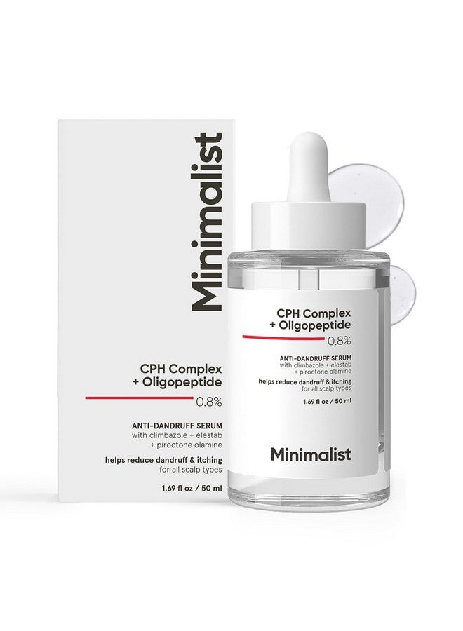Minimalist Anti-Dandruff Hair Serum for Scalp | Pre Shampoo Treatment with CPH Complex & Oligopeptide 0.8% | With Elestab Advanced Anti Dandruff Molecule | For Women & Men | 50ml - Image 1