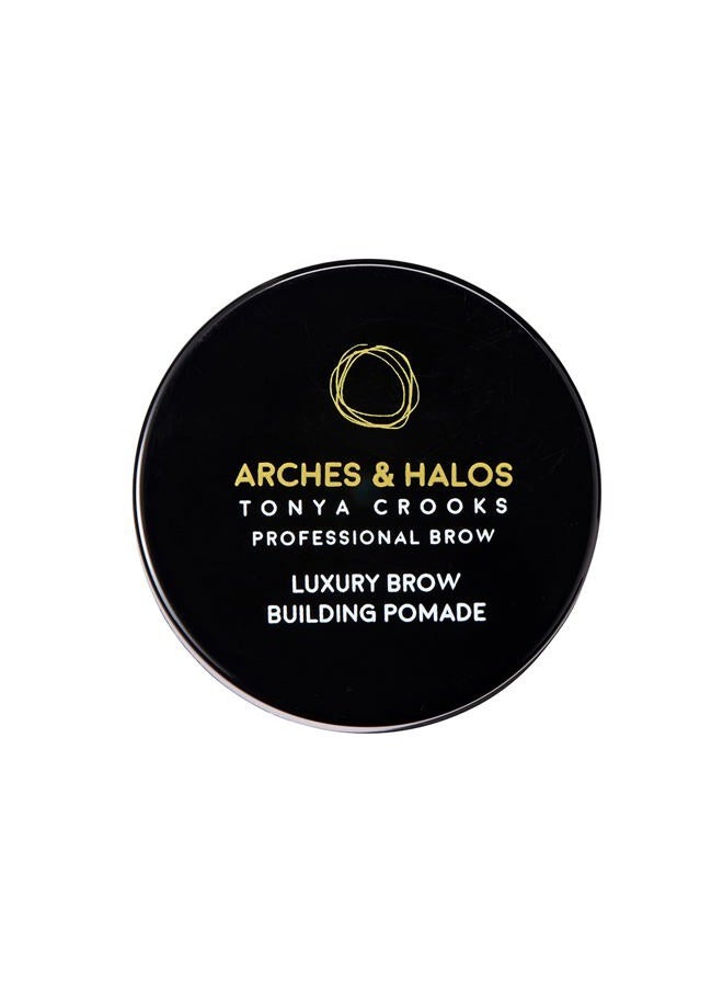 Arches & Halos Luxury Brow Building Pomade - Neutral Brown - Tinting Brow Definer for Sculpting and Shaping Eyebrows - Soft, Smudge-Proof, Silky Texture - Lightweight Cream and Gel Blend - 0.016 oz - Image 4