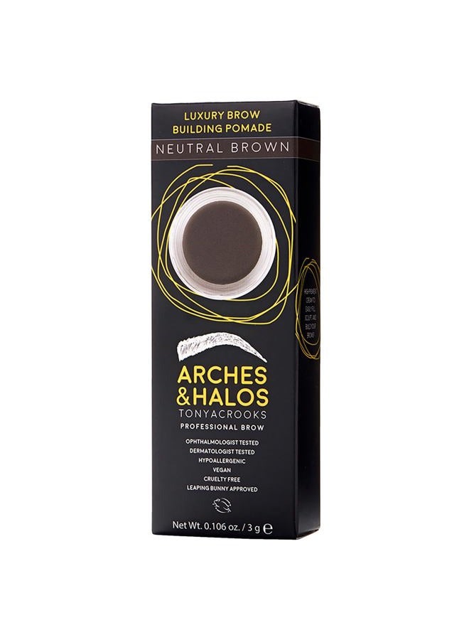 Arches & Halos Luxury Brow Building Pomade - Neutral Brown - Tinting Brow Definer for Sculpting and Shaping Eyebrows - Soft, Smudge-Proof, Silky Texture - Lightweight Cream and Gel Blend - 0.016 oz - Image 5