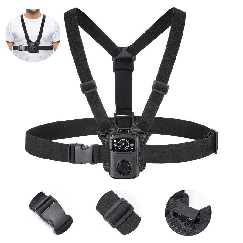 BOBLOV Dual Shoulder Mount, Body Worn Camera Vest Mount, for All Brand Body Camera, Wearable Body Camera Mount with Adjust Board for Law Enforcement, Collecting Evidence, Free Hands for Video Record - Image 1