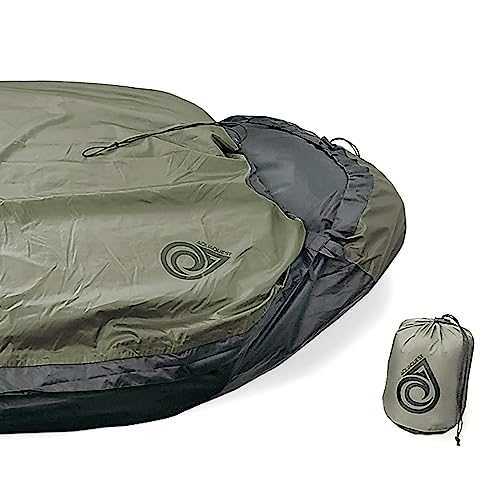 AquaQuest Pharaoh Bivy Sack, Waterproof Outer Shell for Sleeping Bag, Minimalist Stealth Shelter, Olive Drab - Image 5