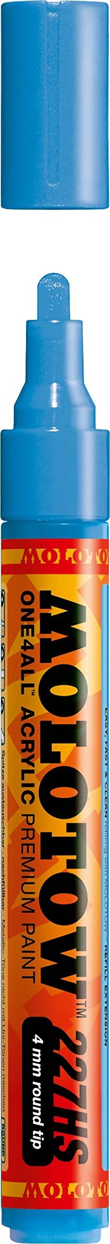 Molotow ONE4ALL Acrylic Paint Marker 4mm Shock Blue Middle 1 Each 227205