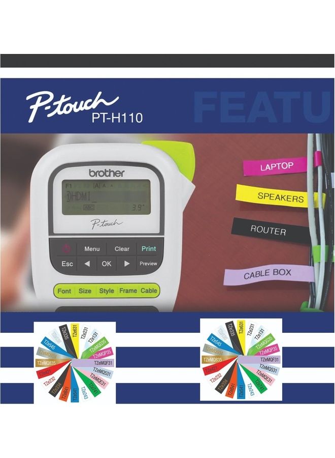 brother Labeling Machine Pth110 3 Pack White - Image 3