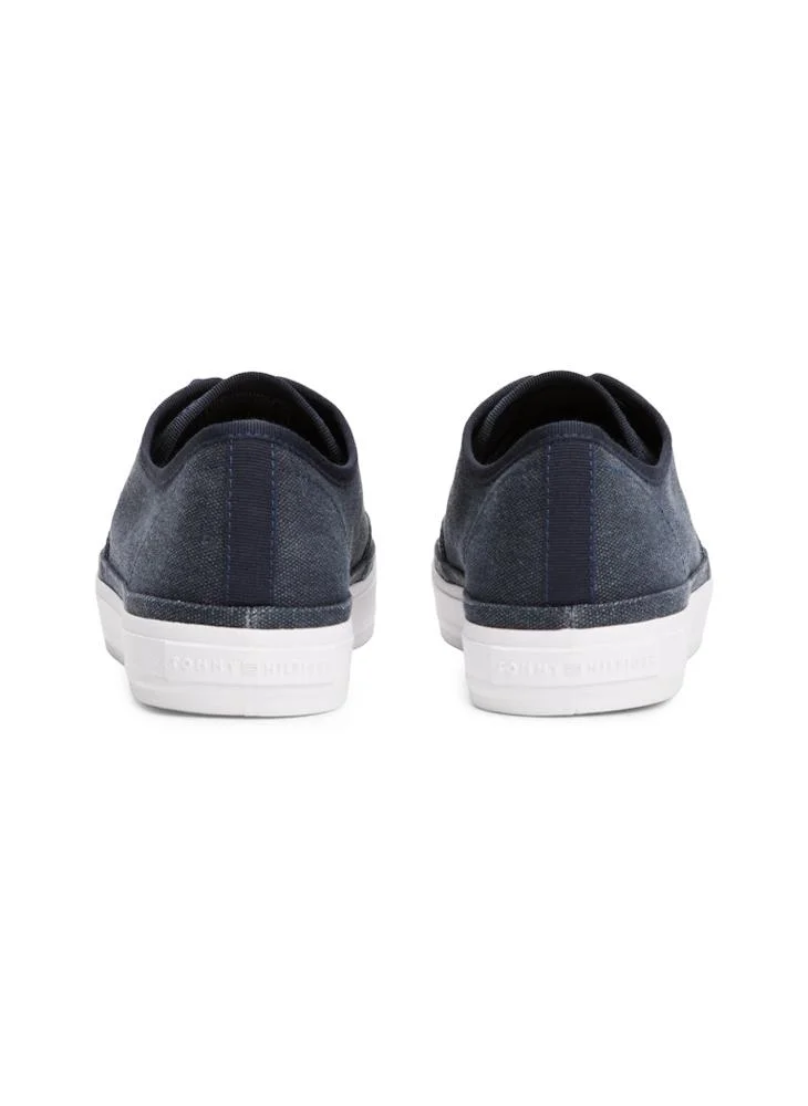 TOMMY HILFIGER Washed Canvas Low Top Sneakers