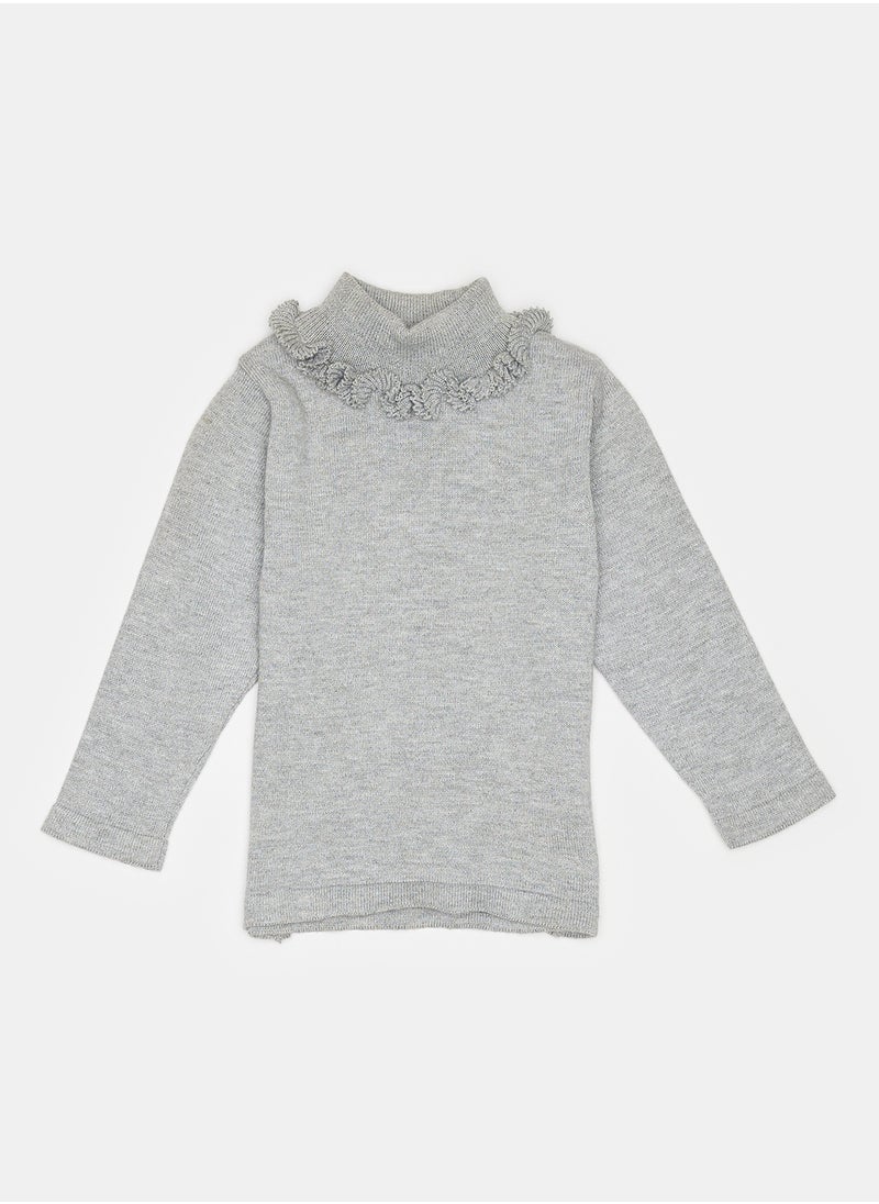 giggles Baby Girls Turtle Neck Pullover  - Image 1