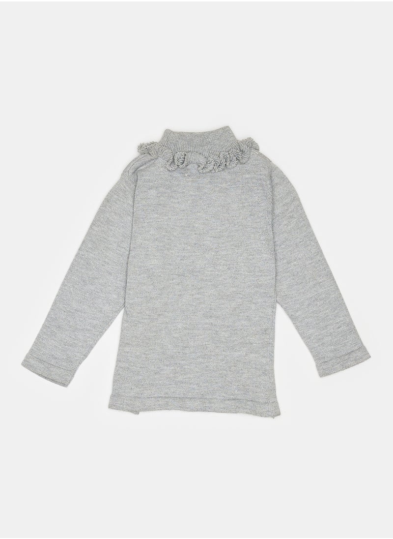 giggles Baby Girls Turtle Neck Pullover  - Image 2