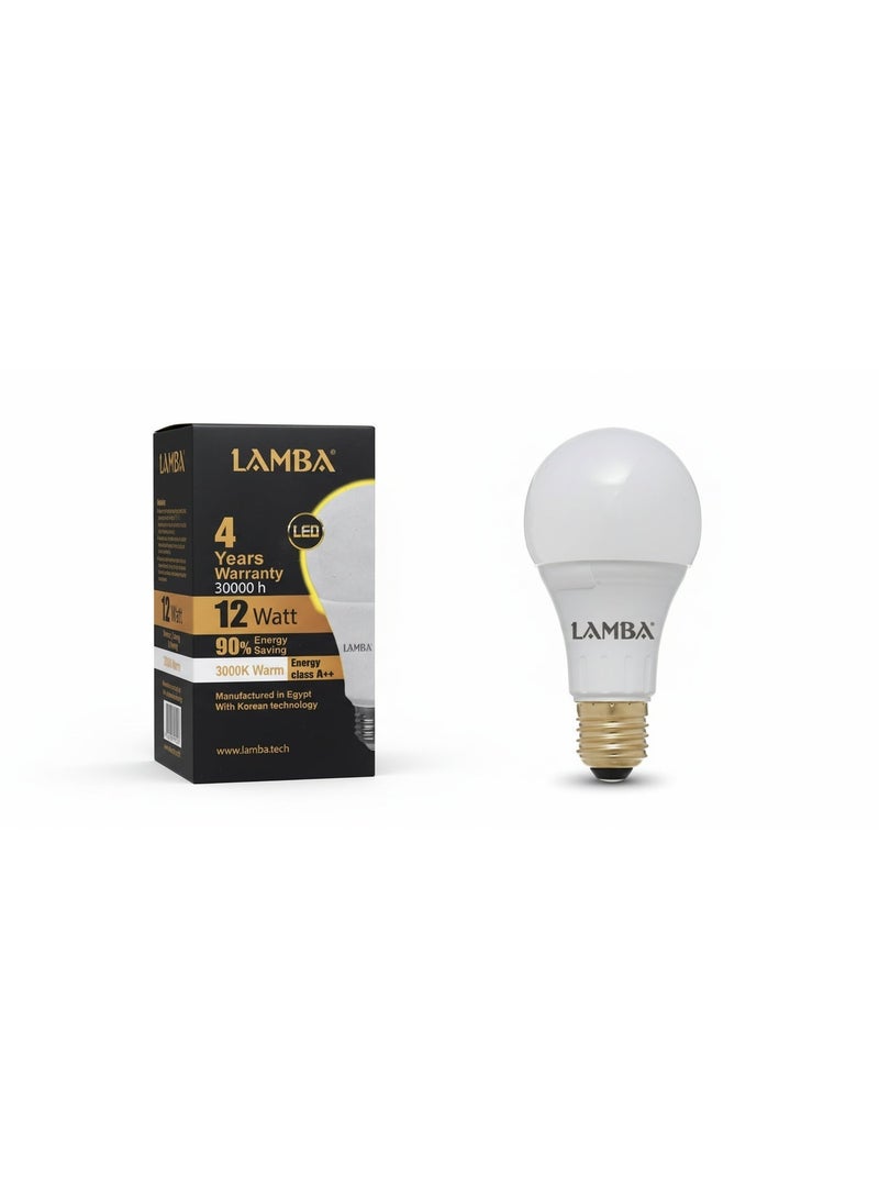 LAMBA 12W LED Bulb Warm 3000K - Image 2
