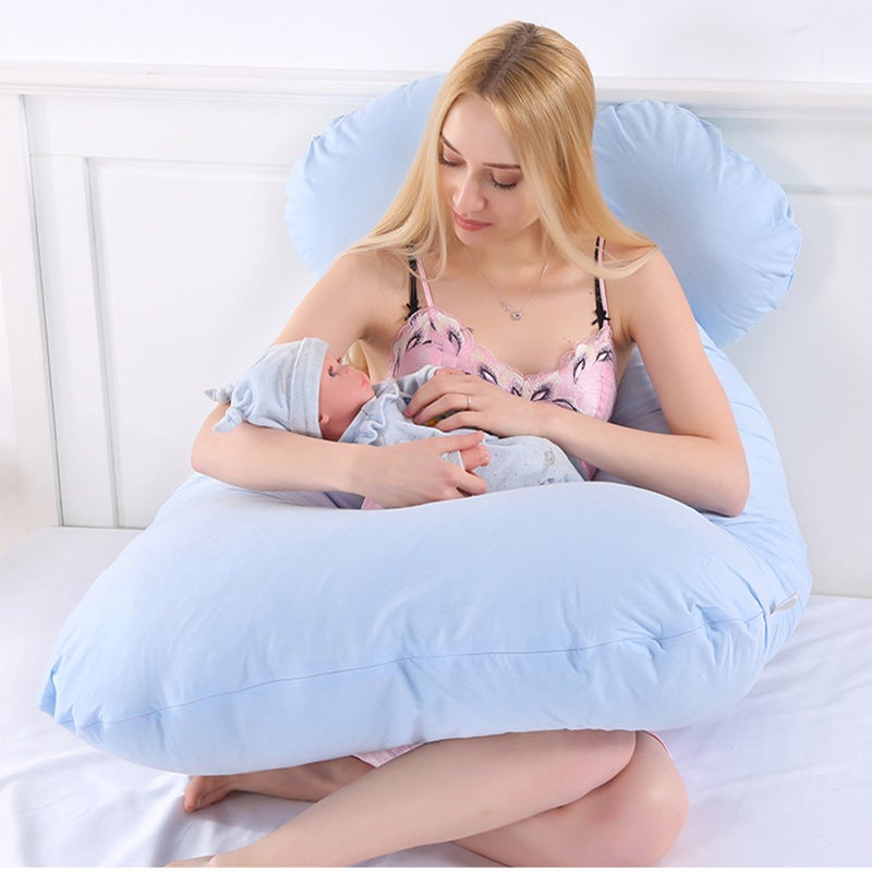 Waist Support Side Sleeping U-Shaped Pillow Pillow Belly Support Nursing Pillow Tmall Direct Supply Maternity Pillow - Image 5
