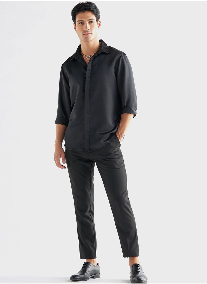 FAV Embroidered Regular Fit Shirt  - Image 4