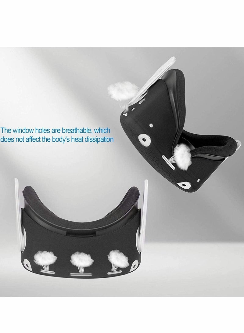 Excefore VR Case Front Protector Silicone Anti-Slip Anti-Scratch Anti-Dust Shockproof for Quest 2 - Image 2