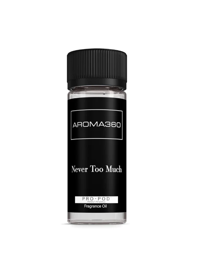 Aroma360 Never Too Much Pro-Pod Oil Blend - Hotel Inspired for Luxury Essential Oil Diffusers - Aromatherapy Scent Diffuser Oil - Mandarin Orange, Cherry Blossom, and Cashmere  - 50 mL, 1.7 fl oz
