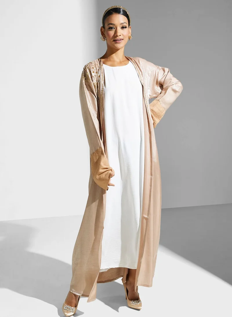 Khizana Embellished Detail Abaya
