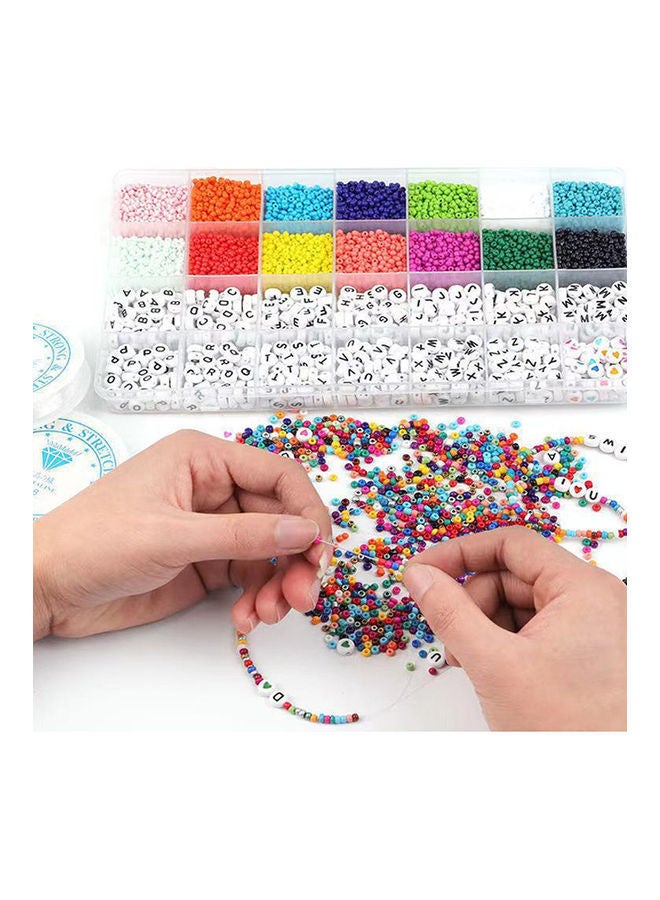 NIBEMINENT DIY Glass And Alphabet Bead Set - Image 3