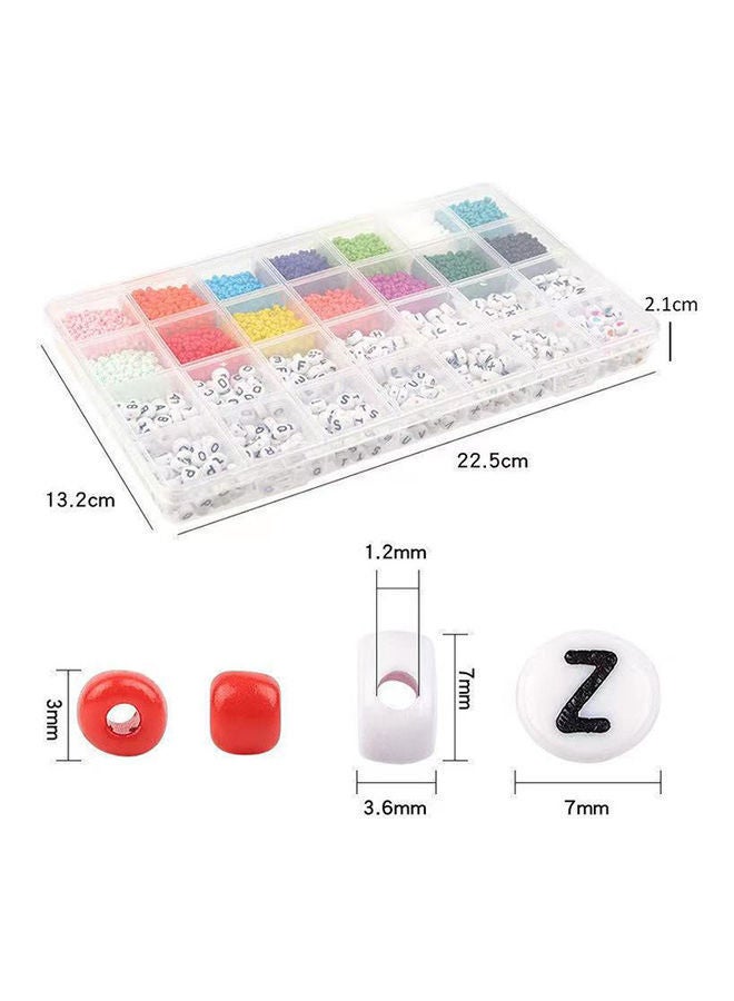 NIBEMINENT DIY Glass And Alphabet Bead Set - Image 2