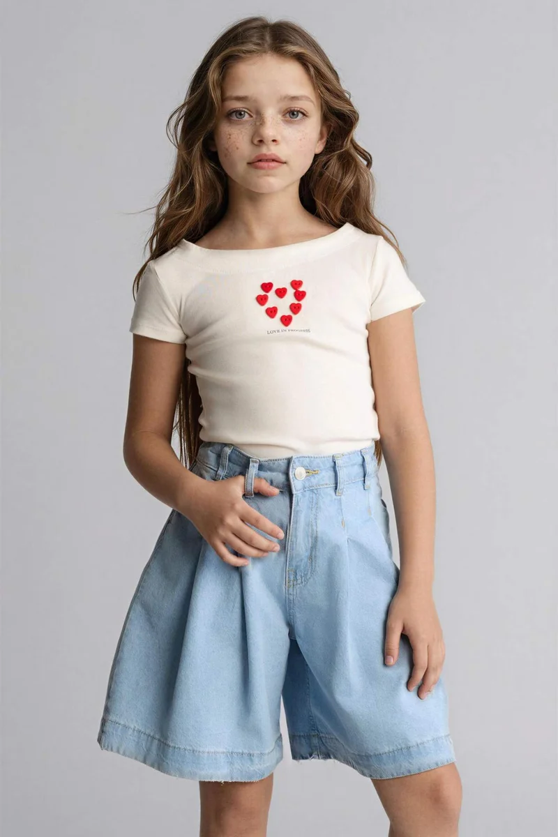 ديفاكتو Girl Denim Shorts