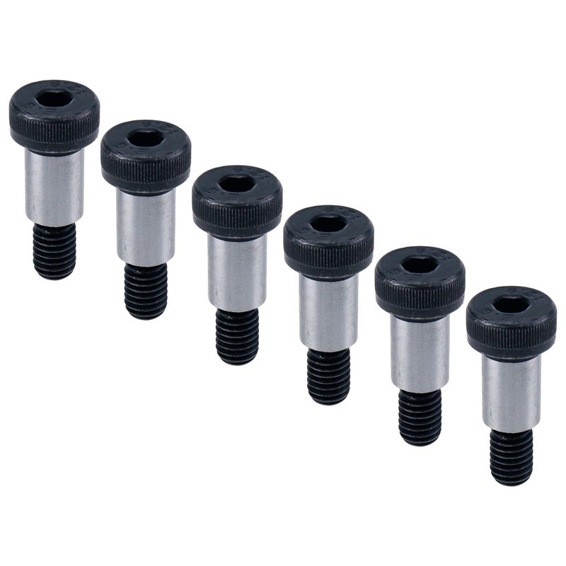 Sydien 6Pcs Alloy Steel Hexagon Socket Head Shoulder Screw Bolt 1/2"" Shoulder Dia 3/4"" Shoulder Length 3/8""-16 Unc Thread