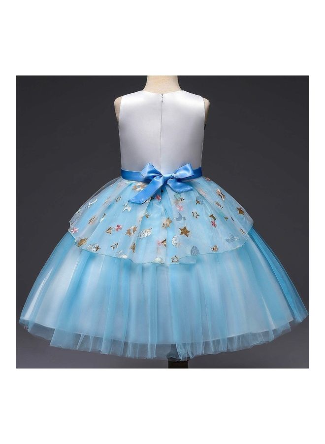 نيبمينينت Princess Party Dress With Headband 120cm - Image 4
