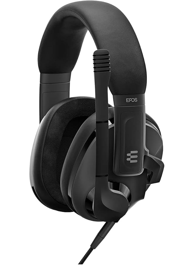 EPOS H3 Closed Acoustic Gaming Headset With Noise Cancelling Microphone Plug & Play Audio Over Ear Cup Adjustable Ergonomic For Pc Mac Ps4 Ps5 Switch Xbox Onyx Black Ghost White - Image 5