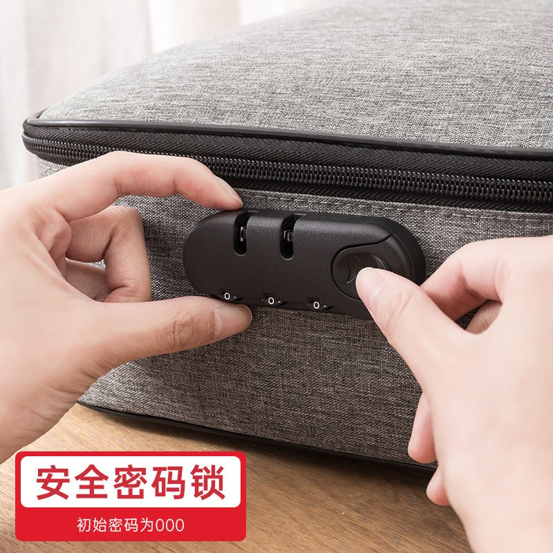 Home Certificate Storage Bag Large Capacity Home Certificate Passport Card Bag Waterproof Folder File Organize Storage Bag - Image 5