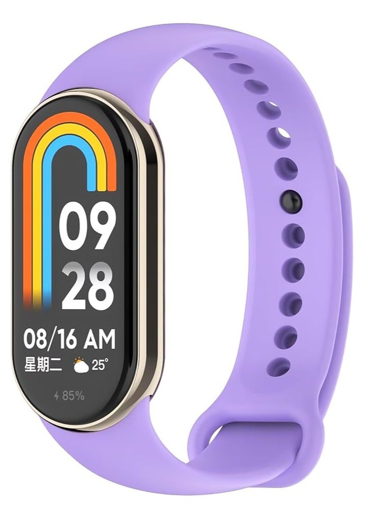 Compatible with Xiaomi Mi band10/ Xiaomi Mi band 9/ Xiaomi Mi band 8 Replacement Strap, Silicone Skin-Friendly Wrist Strap Sports Wristbands for Women Men Xiaomi Band 8/9/10 - Image 1