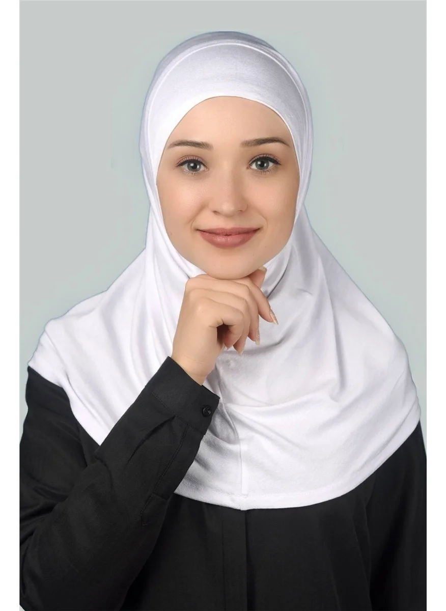 التوبة Ready-made Hijab Practical Scarf Hijab Hijab - Prayer Cover - White