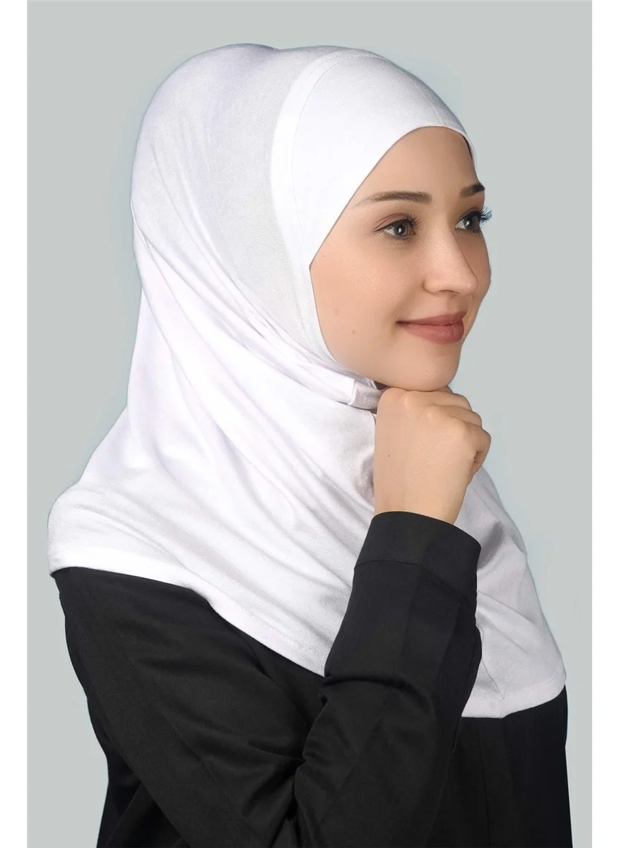 التوبة Ready-made Hijab Practical Scarf Hijab Hijab - Prayer Cover - White